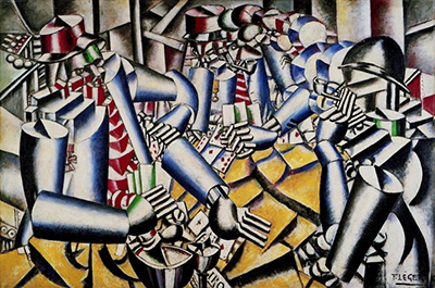 Soldiers Playing Cards Fernand Leger